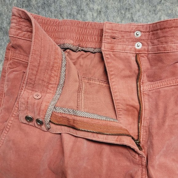 Anthropologie Kalea Trouser Jogger Womens Large Rose Pleated Corduroy High Rise - Picture 4 of 14